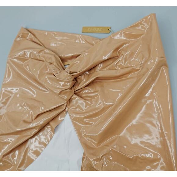 Skims Swim Mini Skirt Women 2X Ochre Textured Bikini Story Sarong Cover Up Beach - Picture 5 of 15